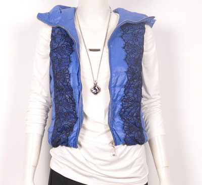 GB-1606歌蕾思正品羽絨服馬甲 短款修身時尚，麗水飛翔鳥制造